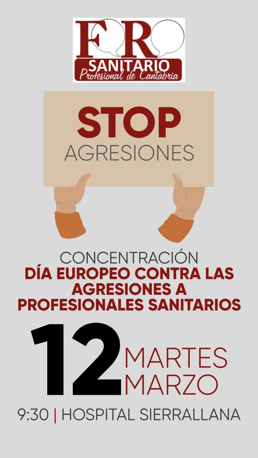 imagen Día Europeo contra las Agresiones a Profesionales Sanitarios