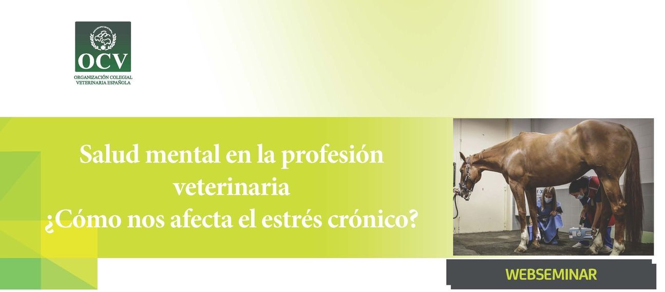 imagen de WEBSEMINAR: "Salud mental en la profesión veterinaria ¿Cómo nos afecta el estrés crónico?" 27 de junio de 2024 a las 14:30 horas